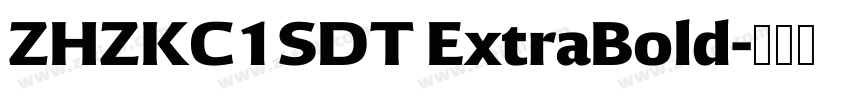 ZHZKC1SDT ExtraBold字体转换